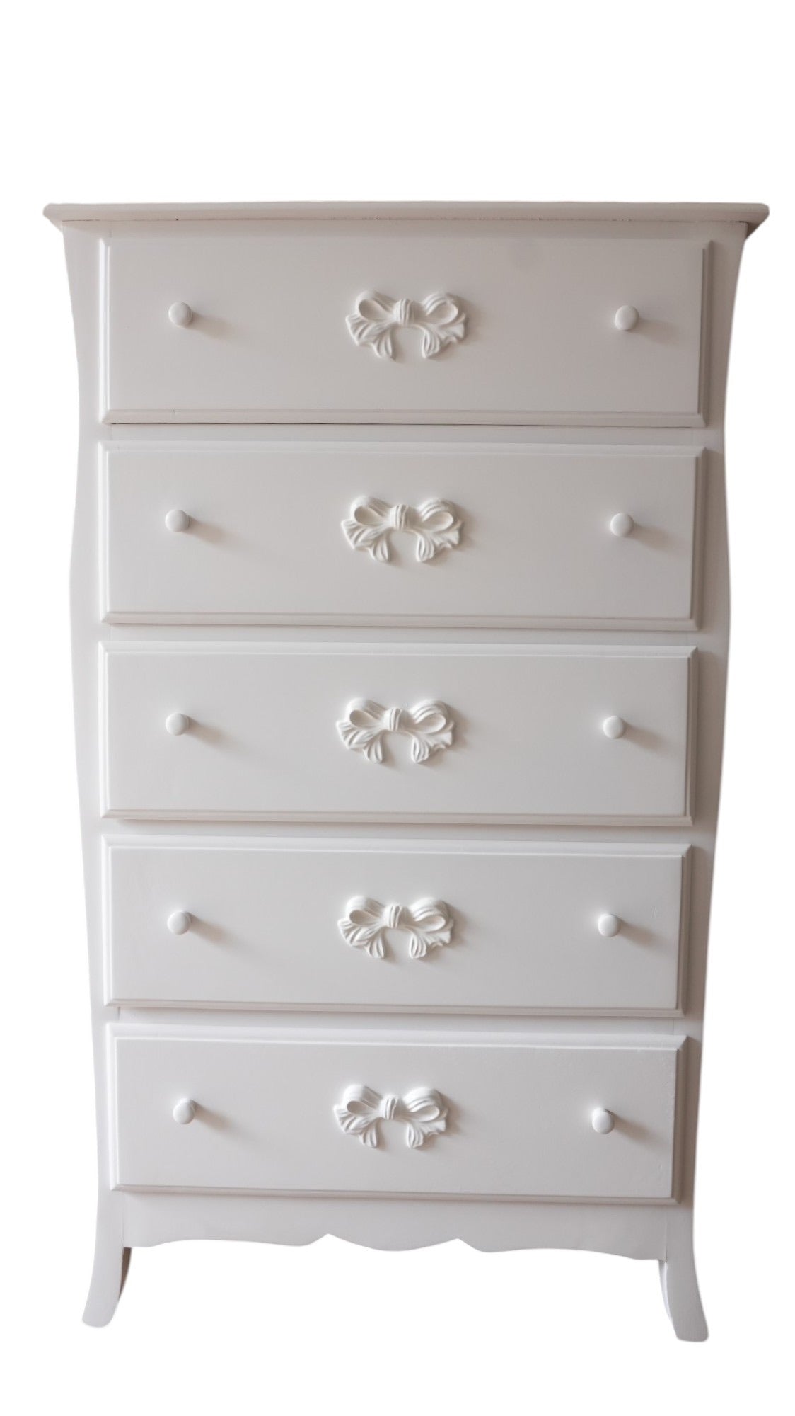Cassettiera legno fiocco - 5 cassetti