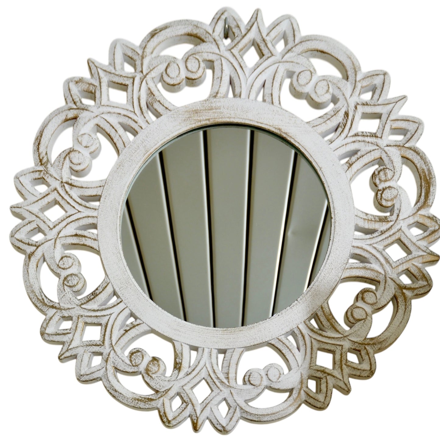 Specchio legno traforato